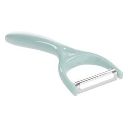 Pelaverdure Azzurro Utensile da Cucina per Affettare e Sbucciare Frutta e Verdura