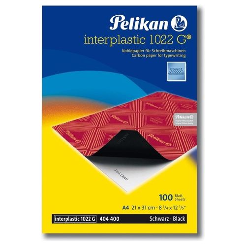 Pelikan Confezione 10 Fogli A4 Cartacarbone Interplastic Nero