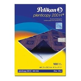 Pelikan Confezione 10 Fogli Cartacarbone Plenticopy Blu