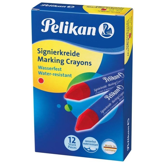 Pelikan Confezione 12 Pastelli Industriali 762 Rosso