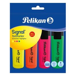 Pelikan Confezione 4 Evidenziatori Signal Assortiti