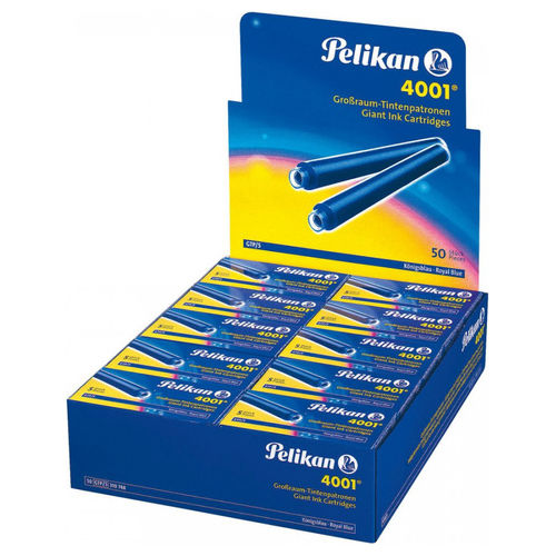 Pelikan Confezione 50 Cartucce Gtp Stilografiche Blu