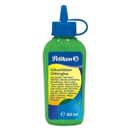 Pelikan Confezione 6 Glitter Glue 60ml Verde Chiaro