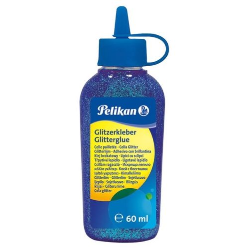 Pelikan Confezione 6 Glitter Glue 60ml Blu