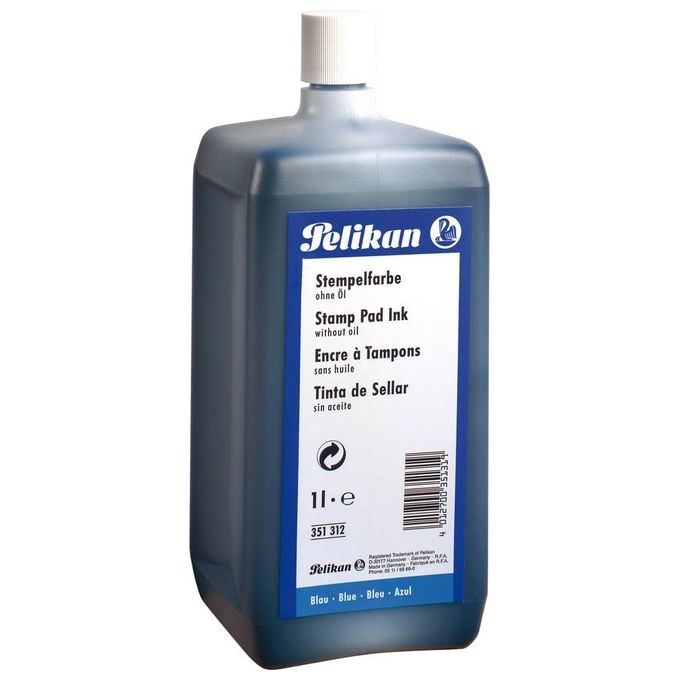 Pelikan 351296 Inchiostro per Timbri Senza Olio 1000 ml Bottiglia colore Nero