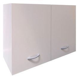 Pensile da cucina in legno 2 ante Bianco L80 X P33 X H60 cm