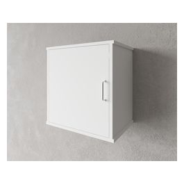 Pensile in PVC da 45x34 cm con ripiano interno, comprensivo di kit per il fissaggio a muro.