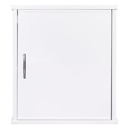 Pensile in PVC da 60x34 cm con ripiano interno, comprensivo di kit per il fissaggio a muro.