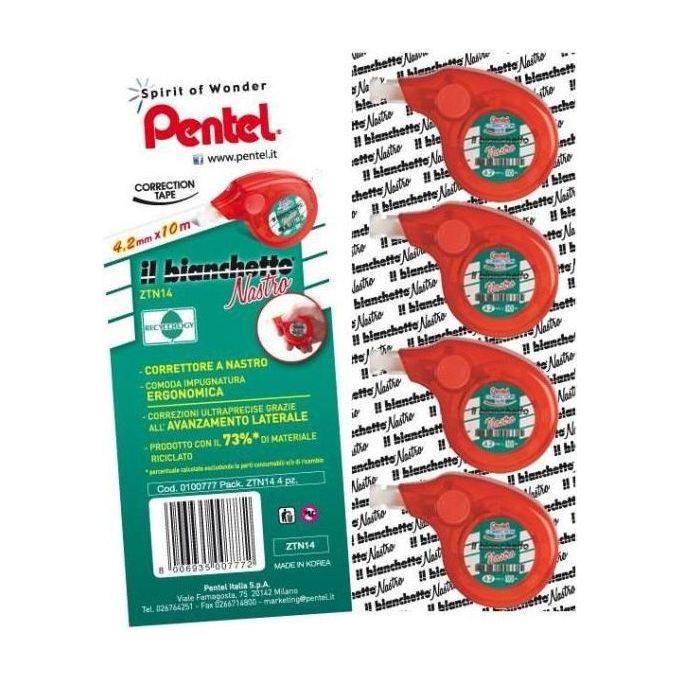 Pentel Cf4il Bianchetto Nastro 10mx4.2mm