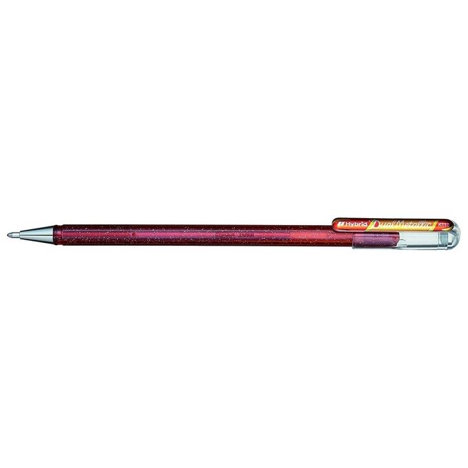 Pentel Confezione 12 Hybrid Dual Metallic Arancione/Giallo