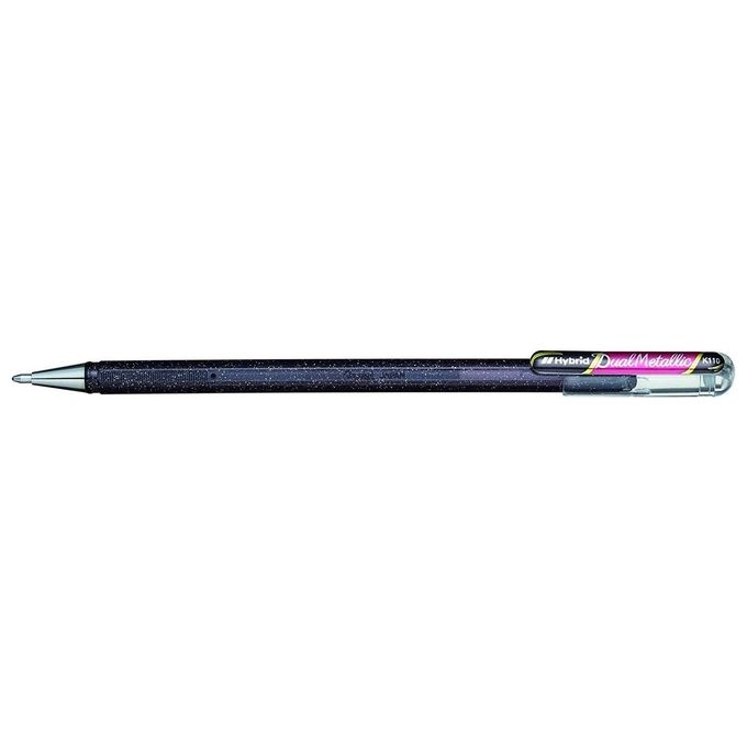 Pentel Confezione 12 Hybrid Dual Metallic Nero Rosso