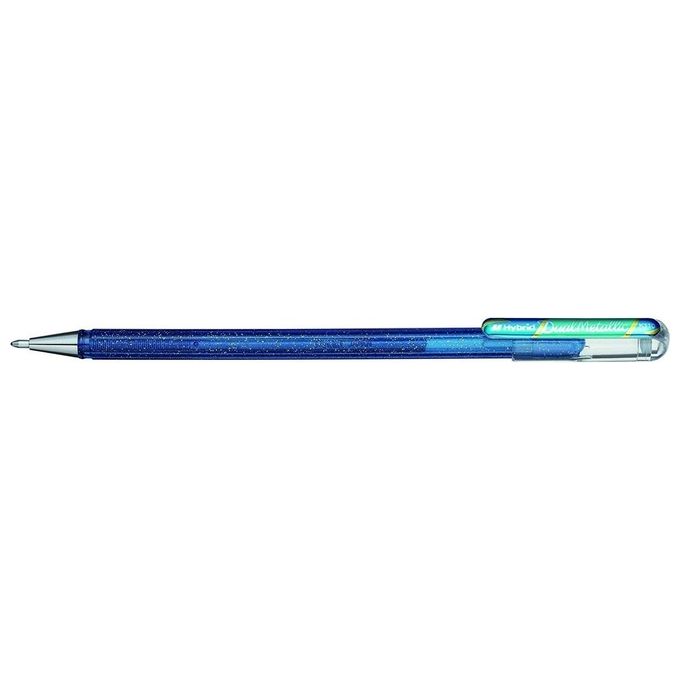 Pentel Confezione 12 Hybrid Dual Metallic Blu/Verde Metallizzato