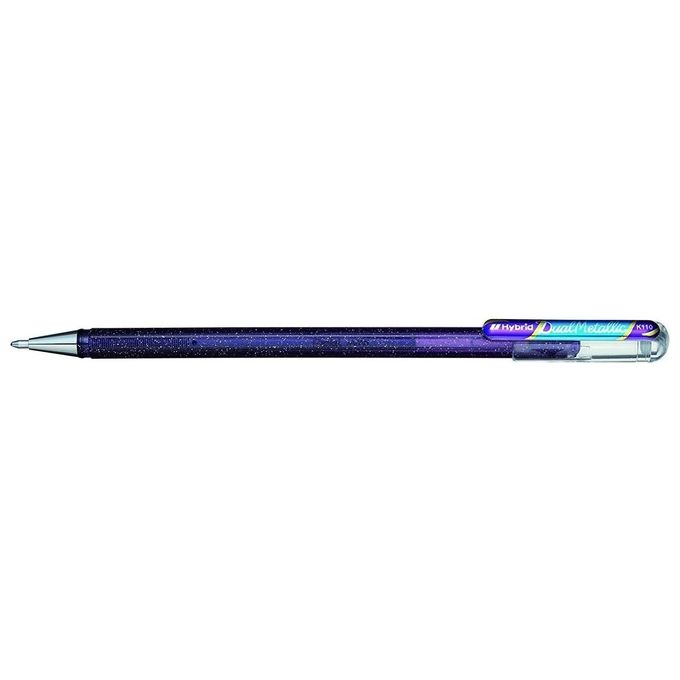 Pentel Confezione 12 Hybrid Dual Metallic Viola Blu