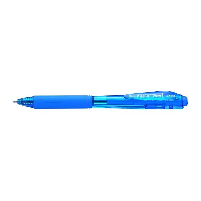 Pentel Confezione 12 Penne a Sfera Wow Feel 1.o Azzurro
