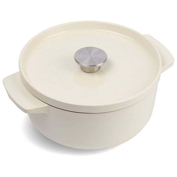 KitchenAid CC006056-001 Pentola in Ghisa 3,3 L Adatta a Tutti i Piani Cottura incluso Induzione Resistente al Forno fino a 260 °C colore Crema