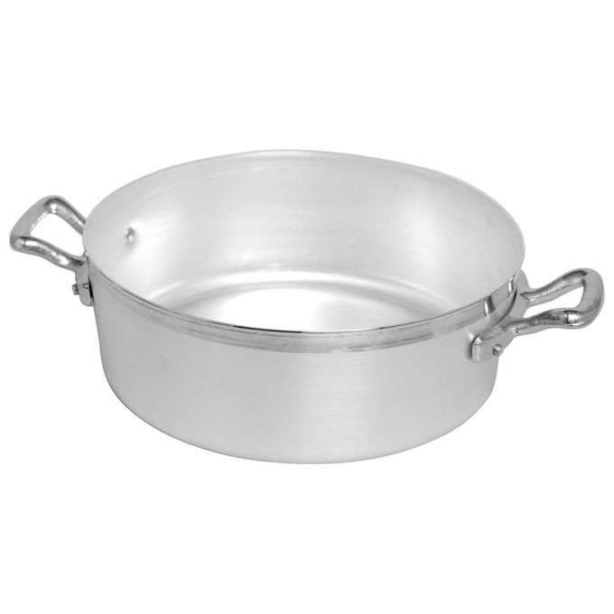 Image of Pentole Agnelli Casseruola Alluminio Bassa Family 2 Manici 28cm