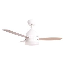 Perenz 7113 B IR Ventilatore da Soffitto Bianco e Legno