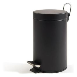 Bidone a Pedale con Vaschetta 5 Litri Nero