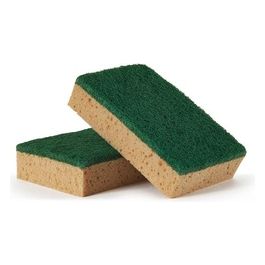 Spugna Tabacco con Fibra Abrasiva 10 Pezzi