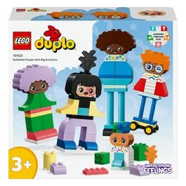LEGO DUPLO 10423 Persone da Costruire con Grandi Emozioni, Gioco per Bambini 3+ Anni in su con 71 mattoncini e 5 Personaggi
