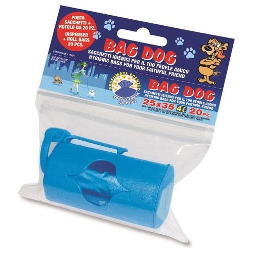 Peter Pan Plast Confezione 20 Sacchi con Distributore Dog