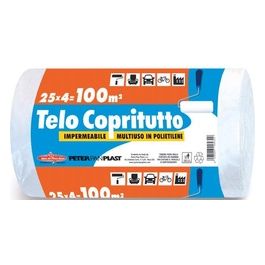 Peter Pan Plast Rotolo Telo Copritutto 4x25 Neutro