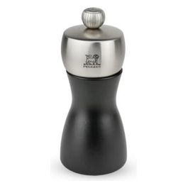 FIDJI Macinasale in Legno di Faggio Opaco Nero 12cm
