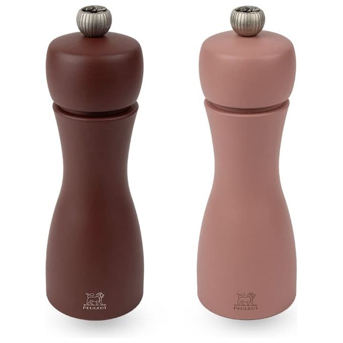 Peugeot Tahiti Macina Sale e Pepe 2 Pezzi 15cm Marrone