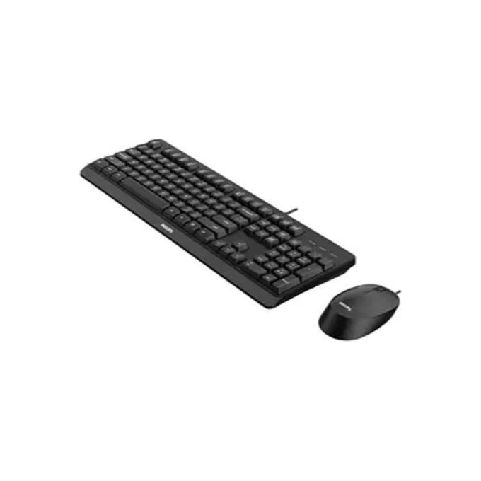 Philips 2000 series SPT6207BL/34 Tastiera Mouse Incluso USB QWERTY Inglese Nero