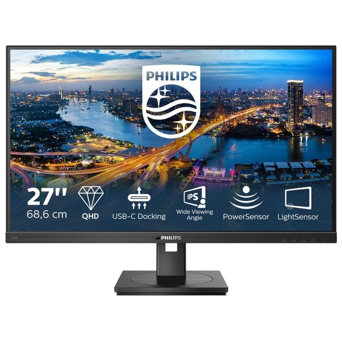 Philips 276B1-00 Monitor PC 27" Quad HD IPS 75 Hz (Nero)