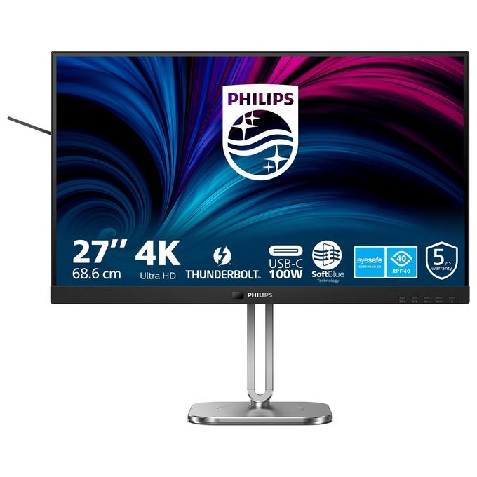 Philips 27B2U6903 Monitor PC 27" 4K Ultra HD IPS 60 Hz (Antracite - Argento)