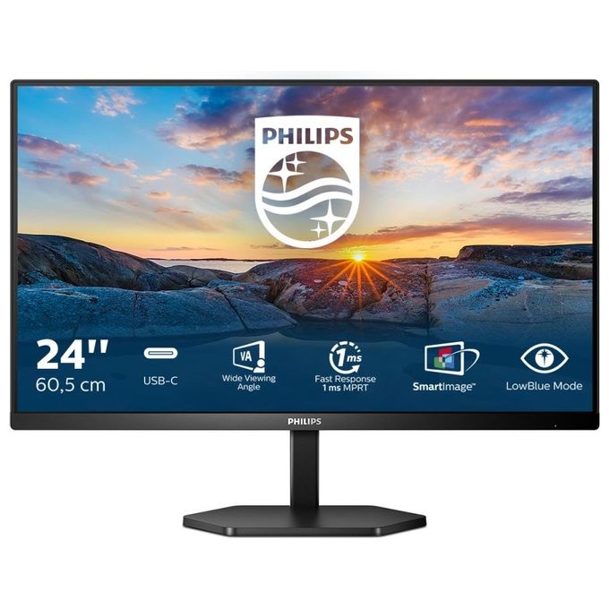 PHILIPS Monitor 23.8" LED IPS Gaming Serie 3000 24E1N3300A / 00 1920x1080 Full HD Tempo di Risposta 4 ms