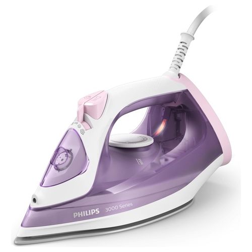 DST3010/30 Serie 3000 Ferro da Stiro a Vapore 2000 W Piastra Ceramica Vapore 30 g/min Colpo Vapore 140 g/min colore Viola Bianco