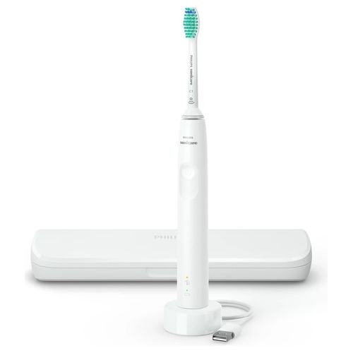 HX3673/13 Sonicare 3100 Spazzolino elettrico sonico 1 modalità SmartTimer QuadPacer autonomia 14 giorni colore Bianco