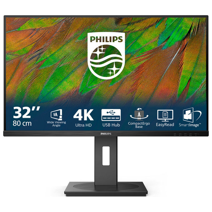 Philips 32B1N3800 Monitor PC 31,5" 4K Ultra HD VA 60 Hz (Nero)