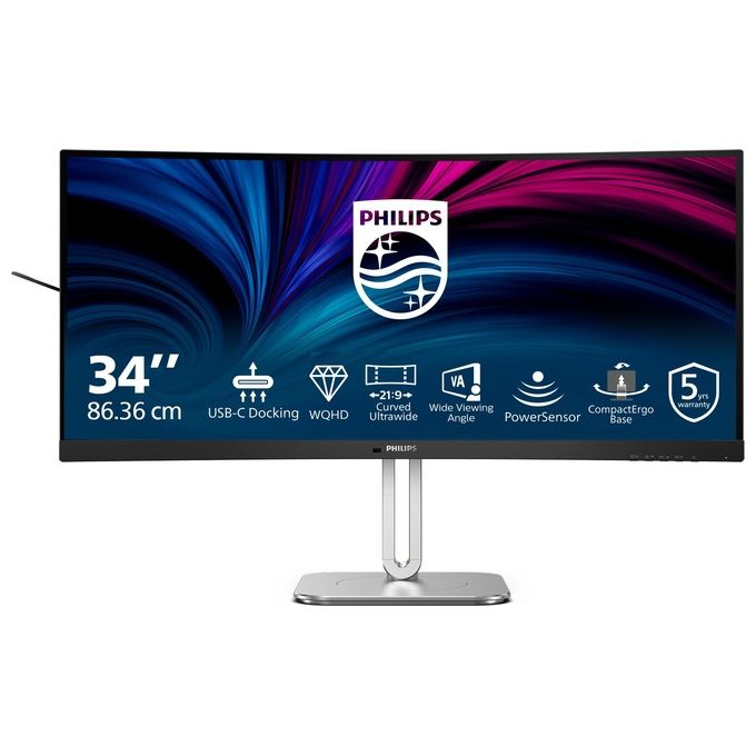 Philips 34B2U5600C Monitor PC 34" Quad HD VA 120 Hz (Grigio)