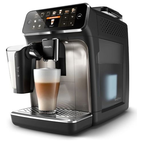 Philips 5400 Series Macchina da Caffè Automatica Montalatte LatteGo 12 Bevande Display Intuitivo 4 Profili Utente Cromato