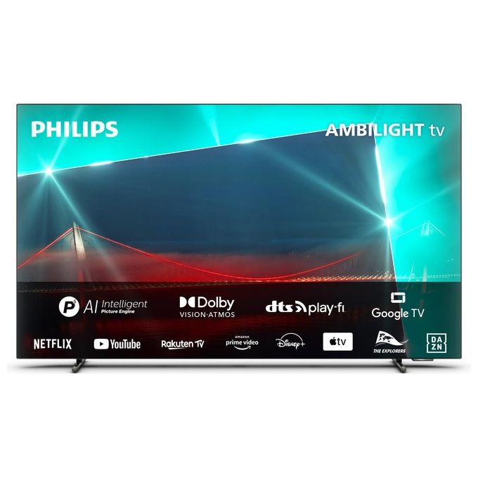 Philips 55OLED718/12 Tv OLED 55" 4K Ultra HD Smart TV Wi-Fi Metallico