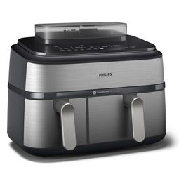 Airfryer Serie 5000 Friggitrice ad aria con doppio cestello 9.0 Litri e cottura a vapore