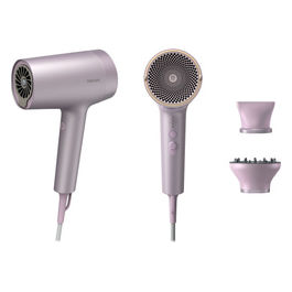 Philips, Asciugacapelli Serie 7000 BHD723/10, Tecnologia ThermoShield, 1800W, Lilla