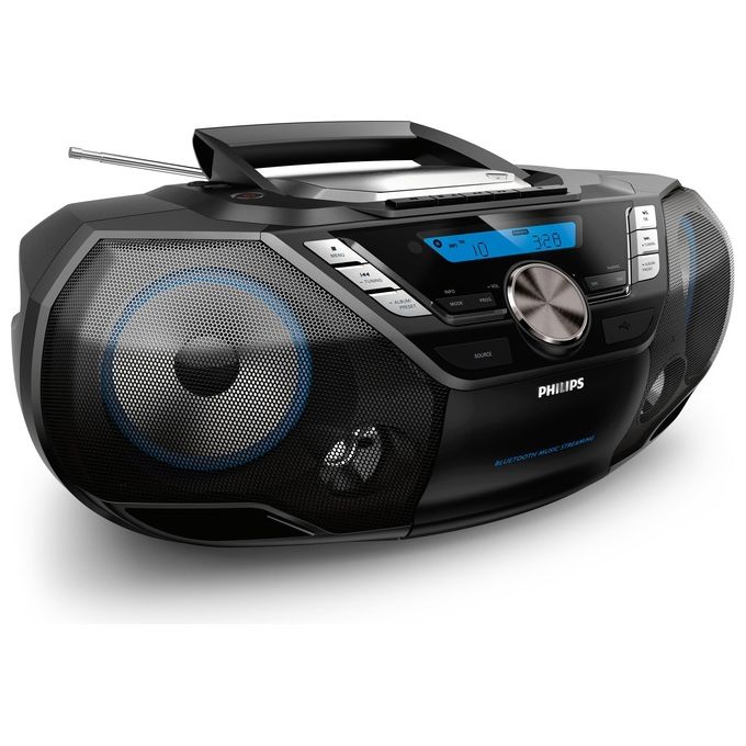 Philips AZB798T/12 Impianto Stereo Portatile Digitale 12W Nero