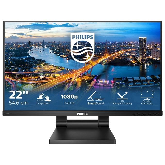 Philips 222B1TC-00 B Line Monitor PC 21,5" Full HD IPS 75 Hz (Nero)