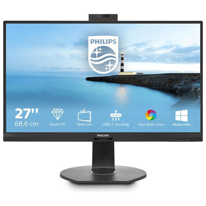 PHILIPS Monitor 27'' LED IPS 272B7QUBHEB / 00 2560 x 1440 QHD Tempo di Risposta 5 ms