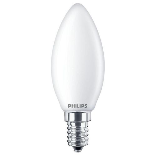 Philips Candela Lampadina Led 40W e14 Luce Bianco Caldo