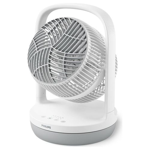 Ventilatore da Tavolo a Pale con Diametro di 22 cm 3 Velocità e Timer in Colore Bianco