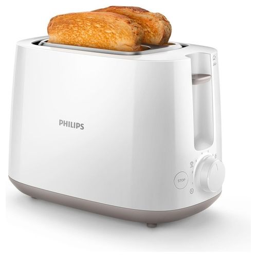 Philips Daily Collection Tostapane 2 Fette 830W Bianco