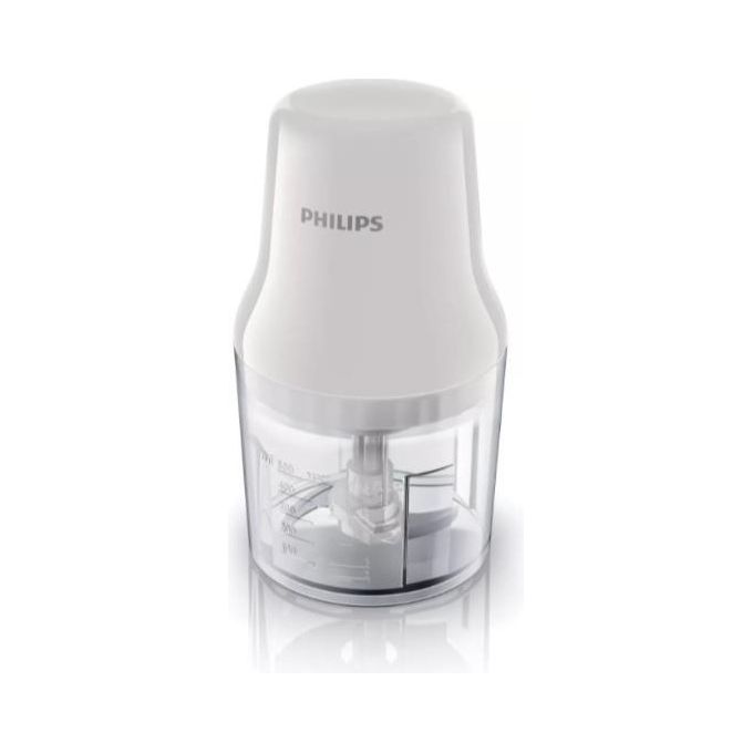 Philips HR1393/00 Daily Collection Tritatutto Easy Press 450 W 0,7Lt Trasparente/Bianco