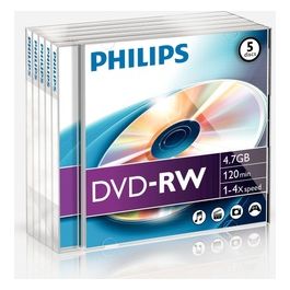 Philips DN4S4J05F/00 Dvd-RW 5 Pezzi 4.7Gb