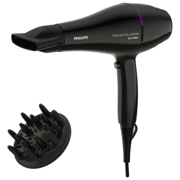 Philips BHD274/00 DryCare Pro Asciugacapelli Professionale Potenza 2200 W Nero