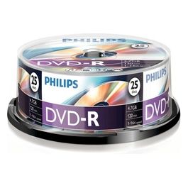 Philips Dvd-R 16X 120M 4.7Gb Confezione 25 Pezzi aCampana